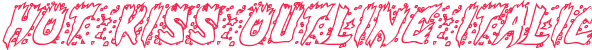 Hot Kiss Outline Italic